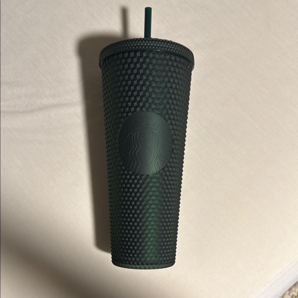 Starbucks Dark Green Textured Tumbler